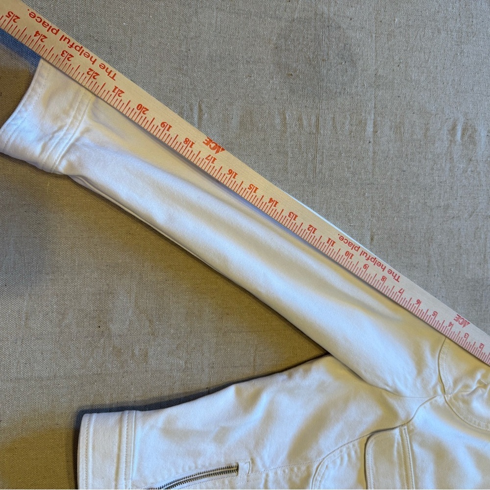 Vintage Ralph Lauren White Denim Bomber Jacket - Picture 10 of 13